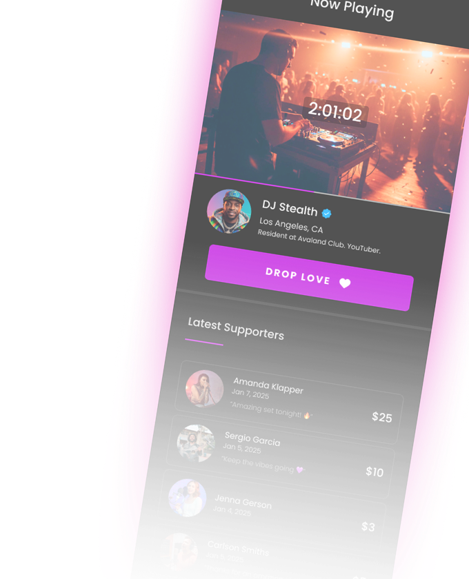 Get tipped in real time Banner